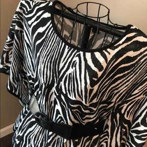 Zebra Top with Belt